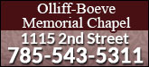 Olliff-Boeve Memorial Chapel Sponsorship Banner